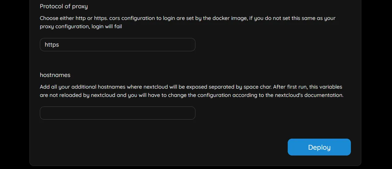 Deploy Nextcloud
