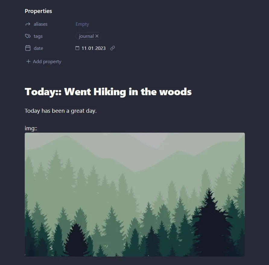 Example Daily Note